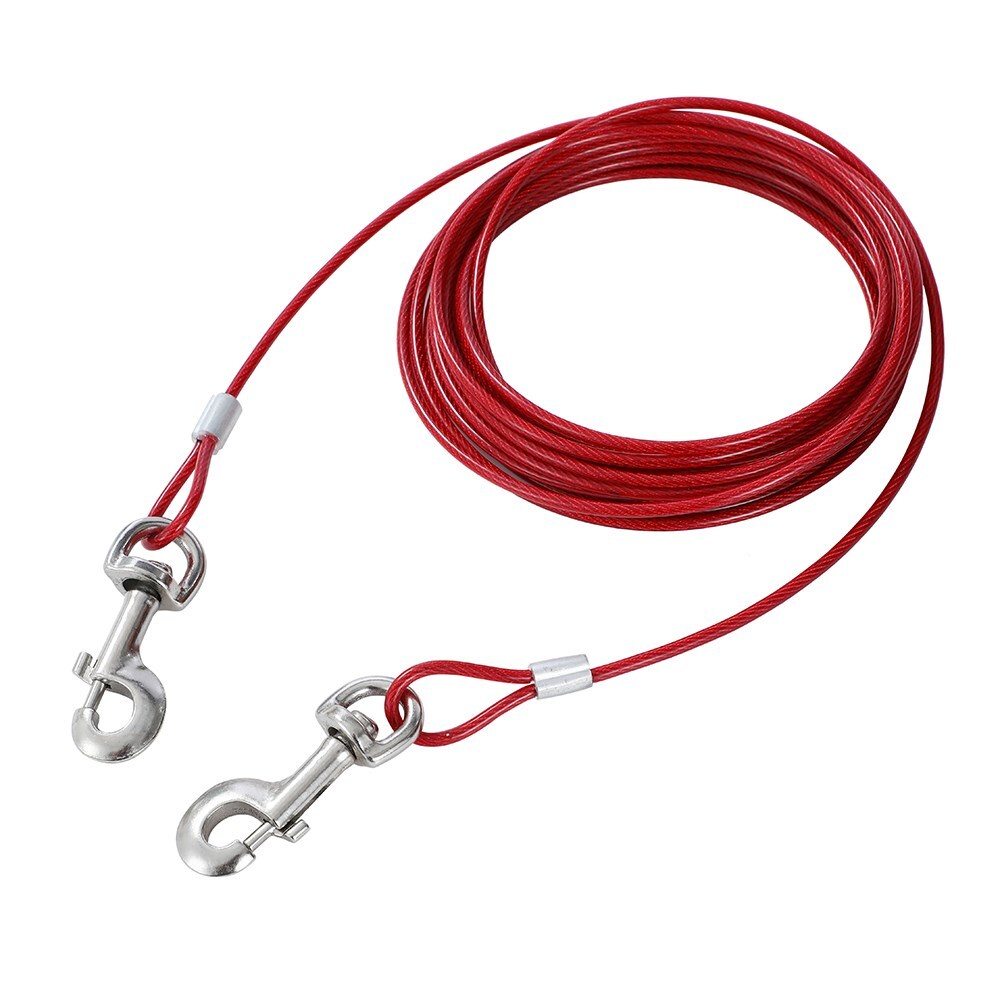 14483-paws-claws-pet-dog-6-1m-tie-out-cable-assorted