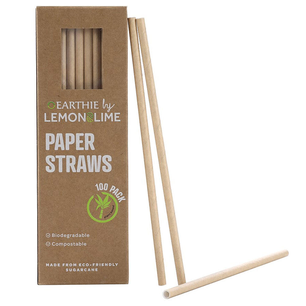 14544-100pc-lemon-lime-20cm-paper-straws-natural