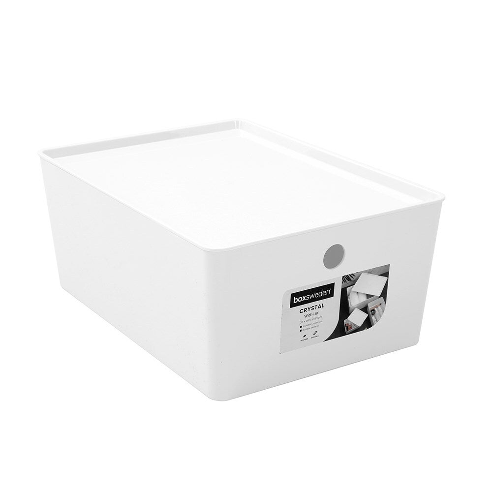 14858-boxsweden-35x26-5cm-crystal-container-w-lid-white