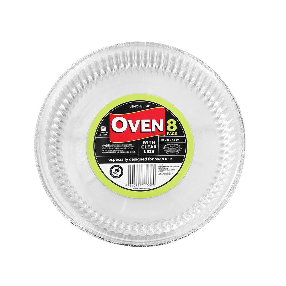 15329-8pc-lemon-lime-23x4-5cm-baking-foil-tray-round-w-plastic-lid