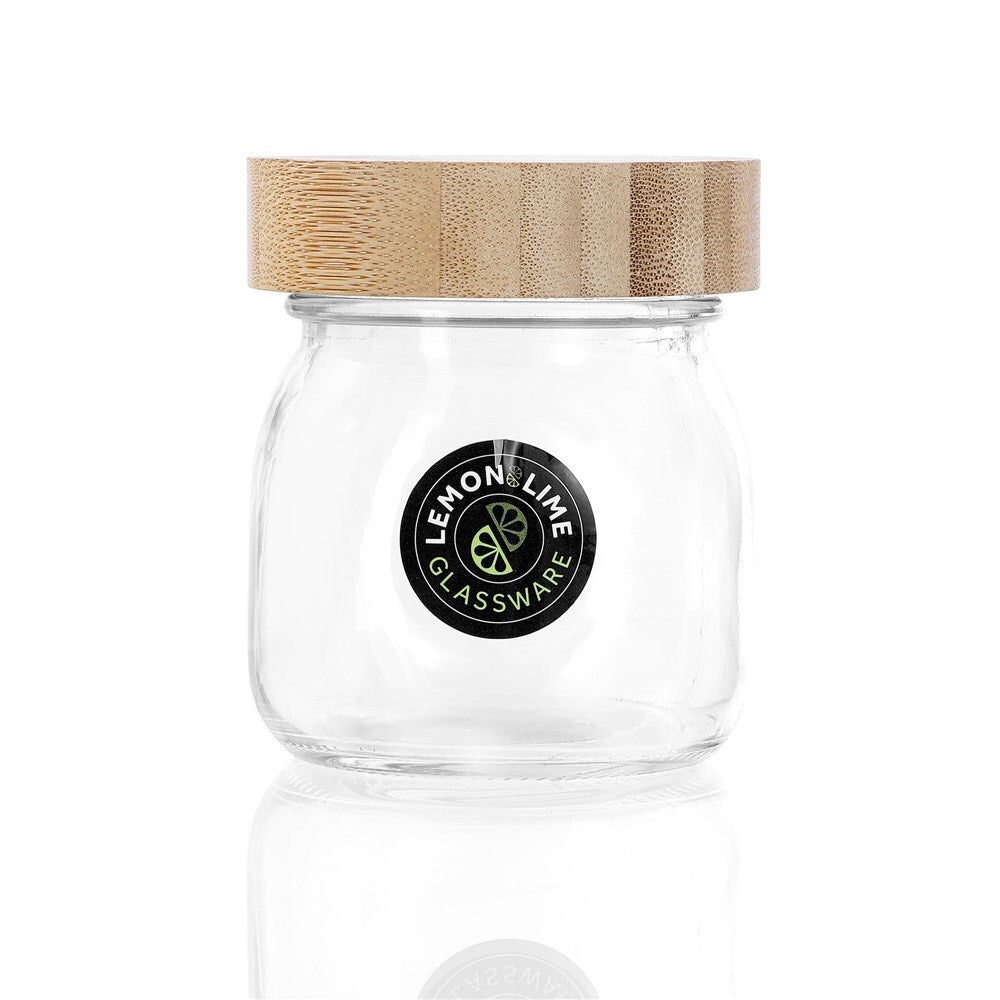 15459-lemon-and-lime-300ml-9-5cm-glass-jar-w-bamboo-lid-clear