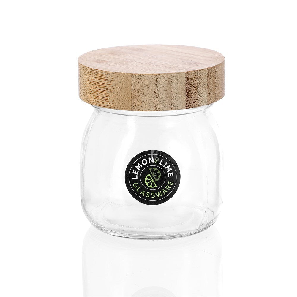 15459-lemon-and-lime-300ml-9-5cm-glass-jar-w-bamboo-lid-clear