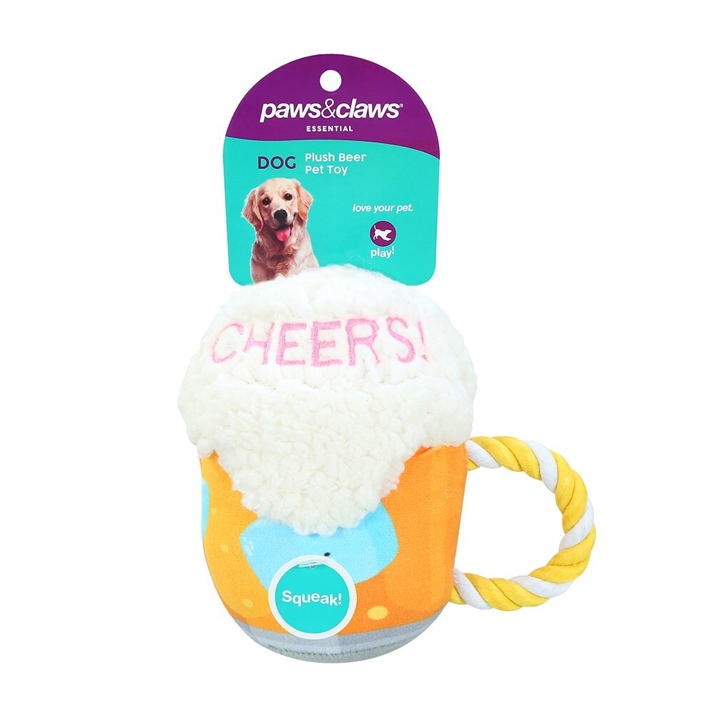 17057-paws-claws-plush-soft-beer-dog-pet-toy-18x18cm