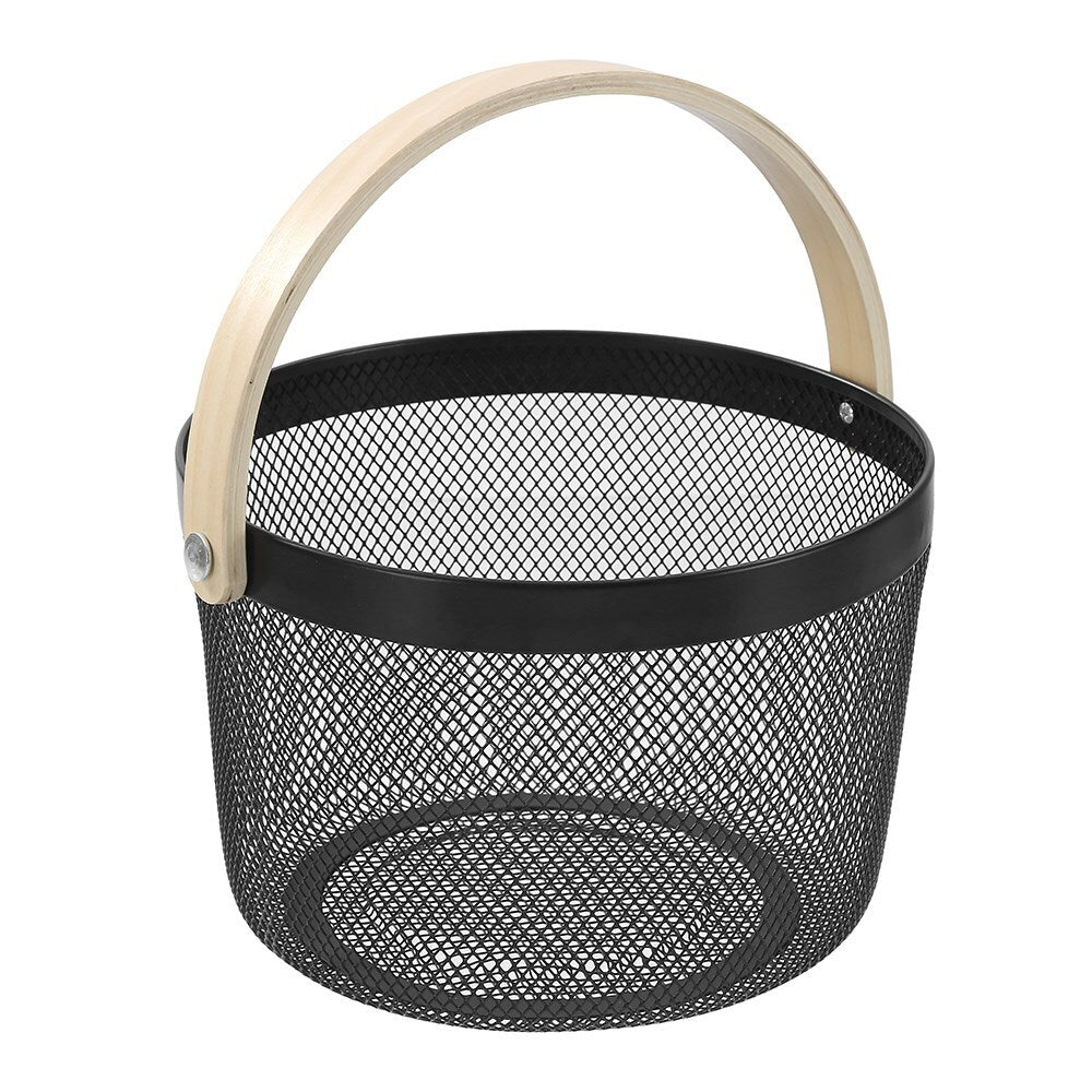 17736-boxsweden-26x18cm-mesh-round-basket-w-wood-handle-black