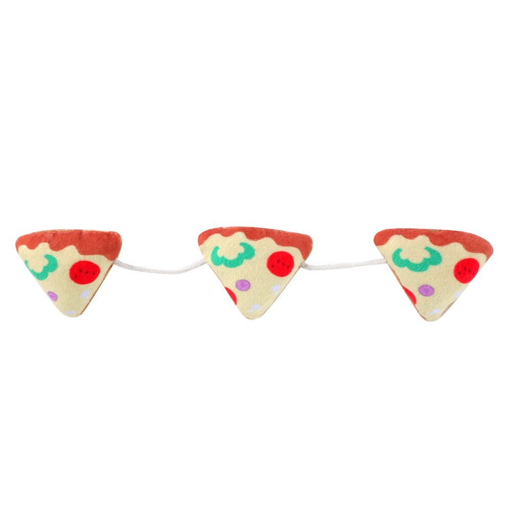 18344-paws-claws-pet-cat-27cm-plush-pizza-dangler-toy-w-crinkle-catnip