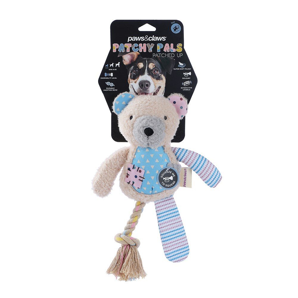 18450-paws-claws-patchy-pals-plush-rope-bear-pet-dog-toy-36x15x7cm