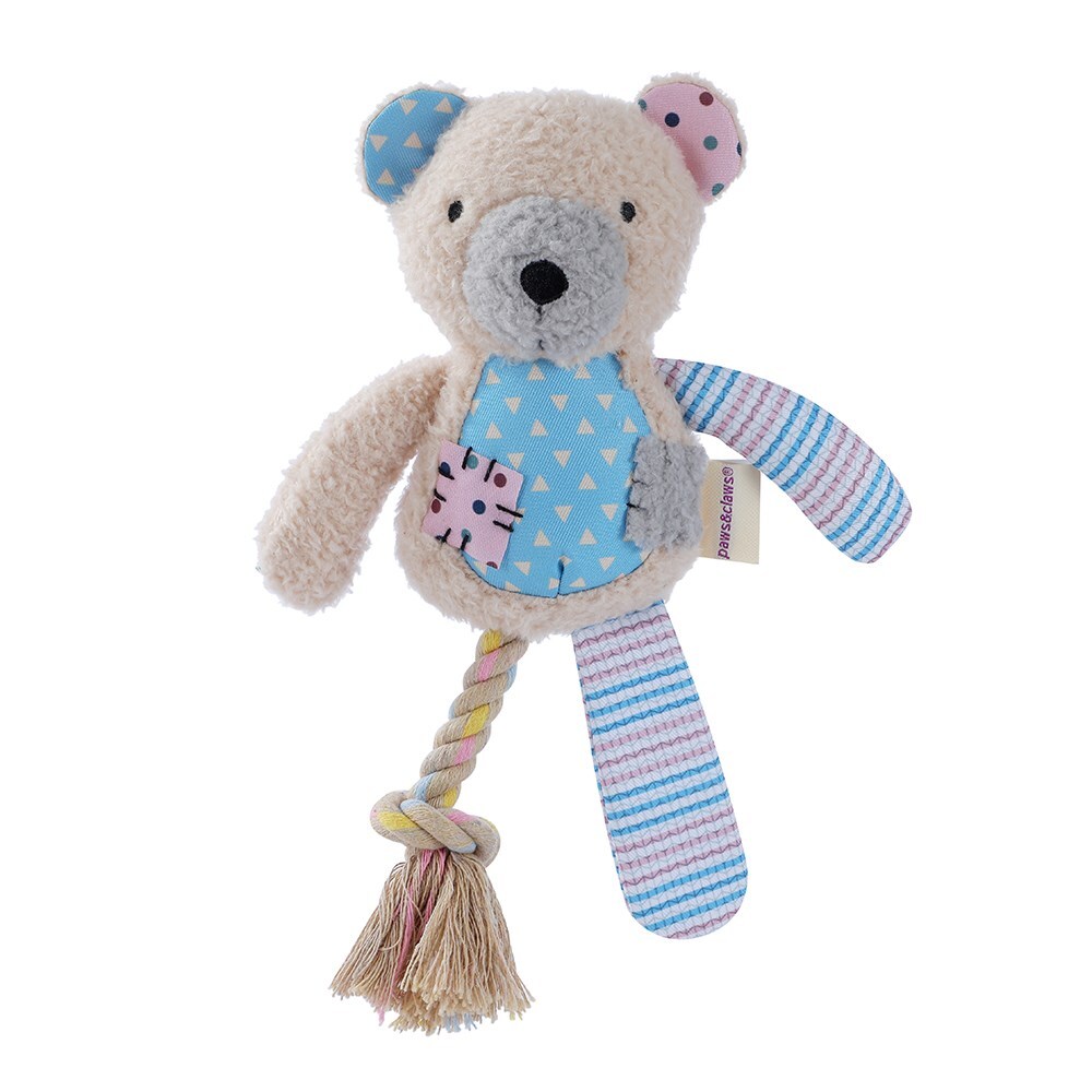 18450-paws-claws-patchy-pals-plush-rope-bear-pet-dog-toy-36x15x7cm