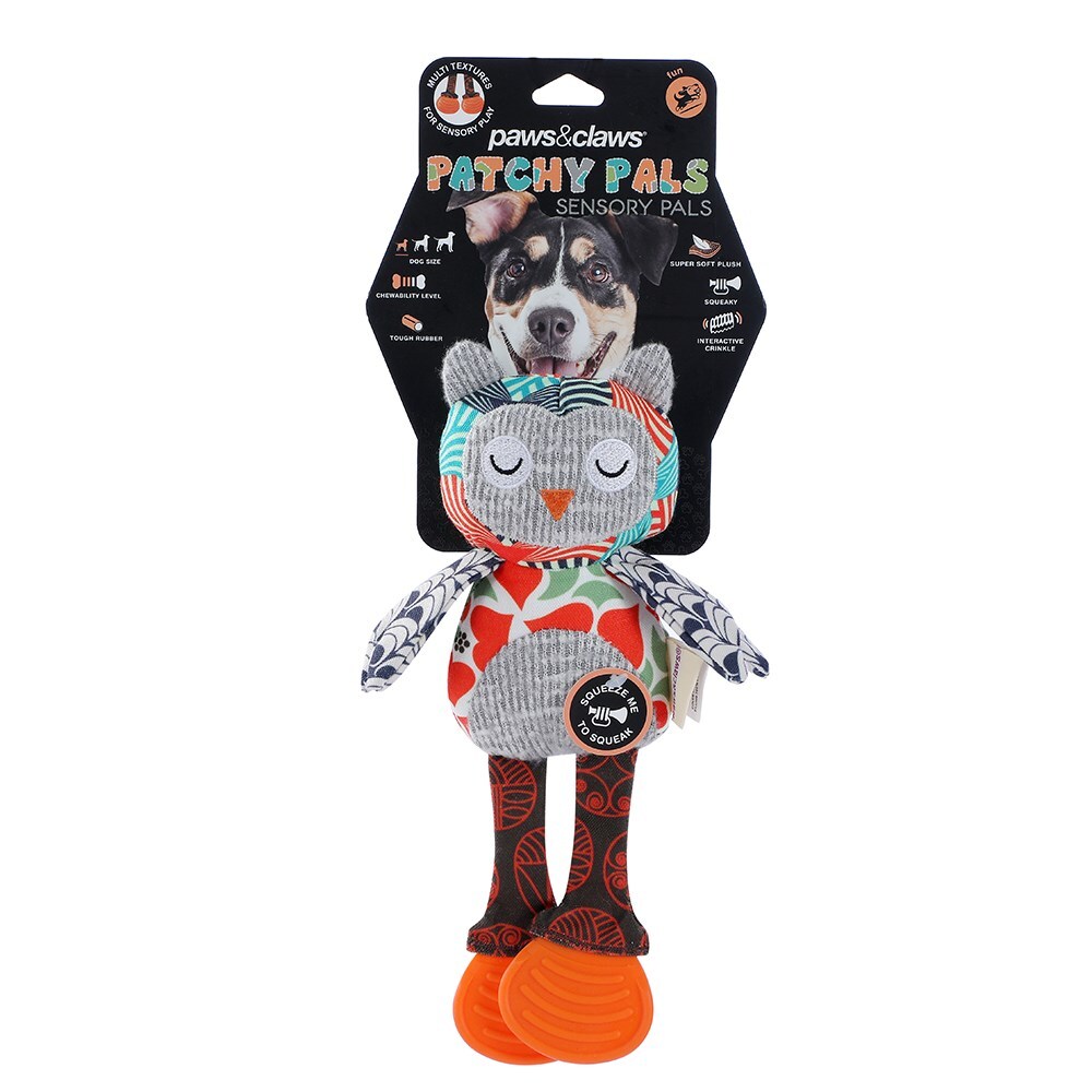 18504-paws-claws-patchy-pals-sensory-pet-dog-toy-owl-27-5x16x5cm