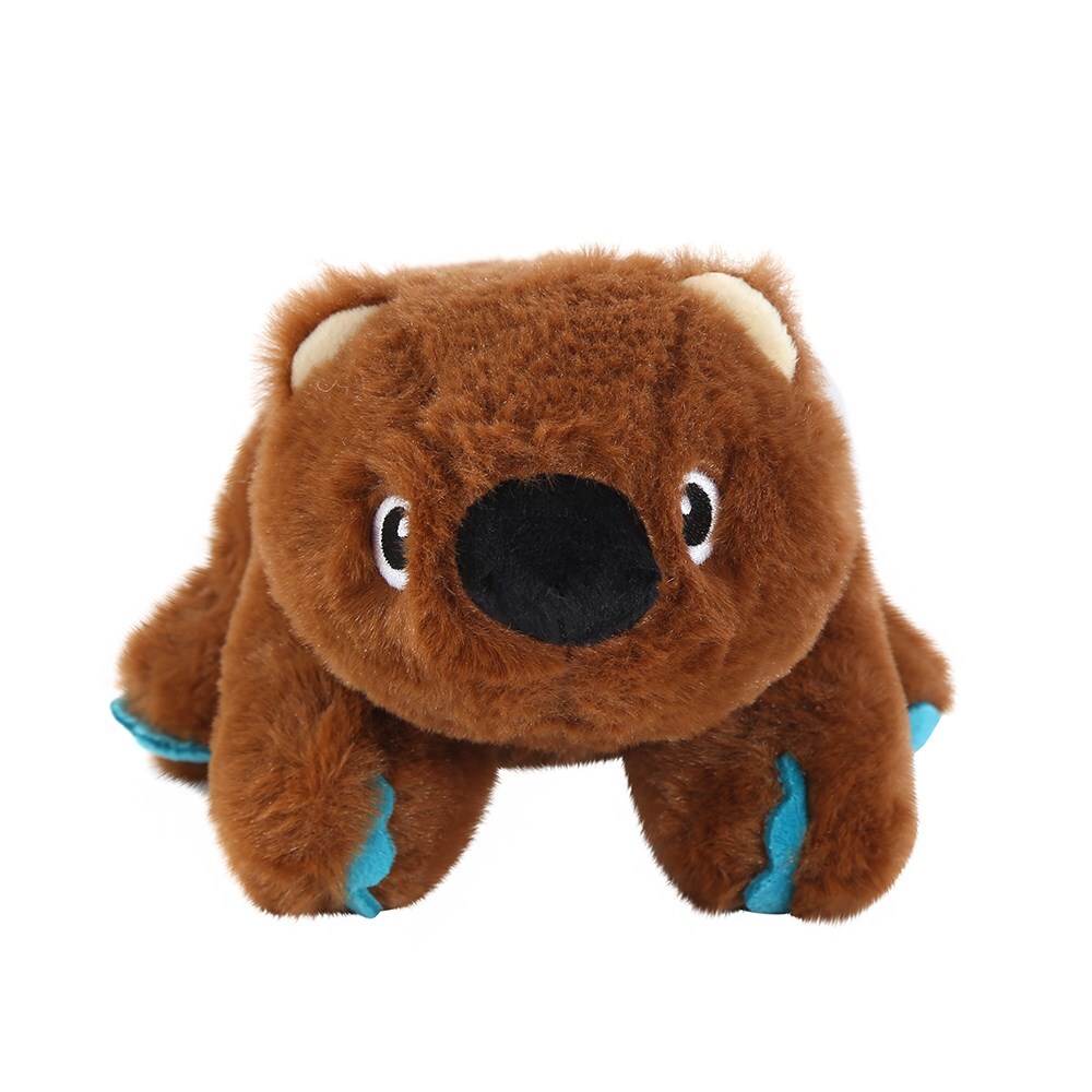 18597-paws-claws-outback-buddies-wombat-plush-dog-pet-toy-22x17x13cm