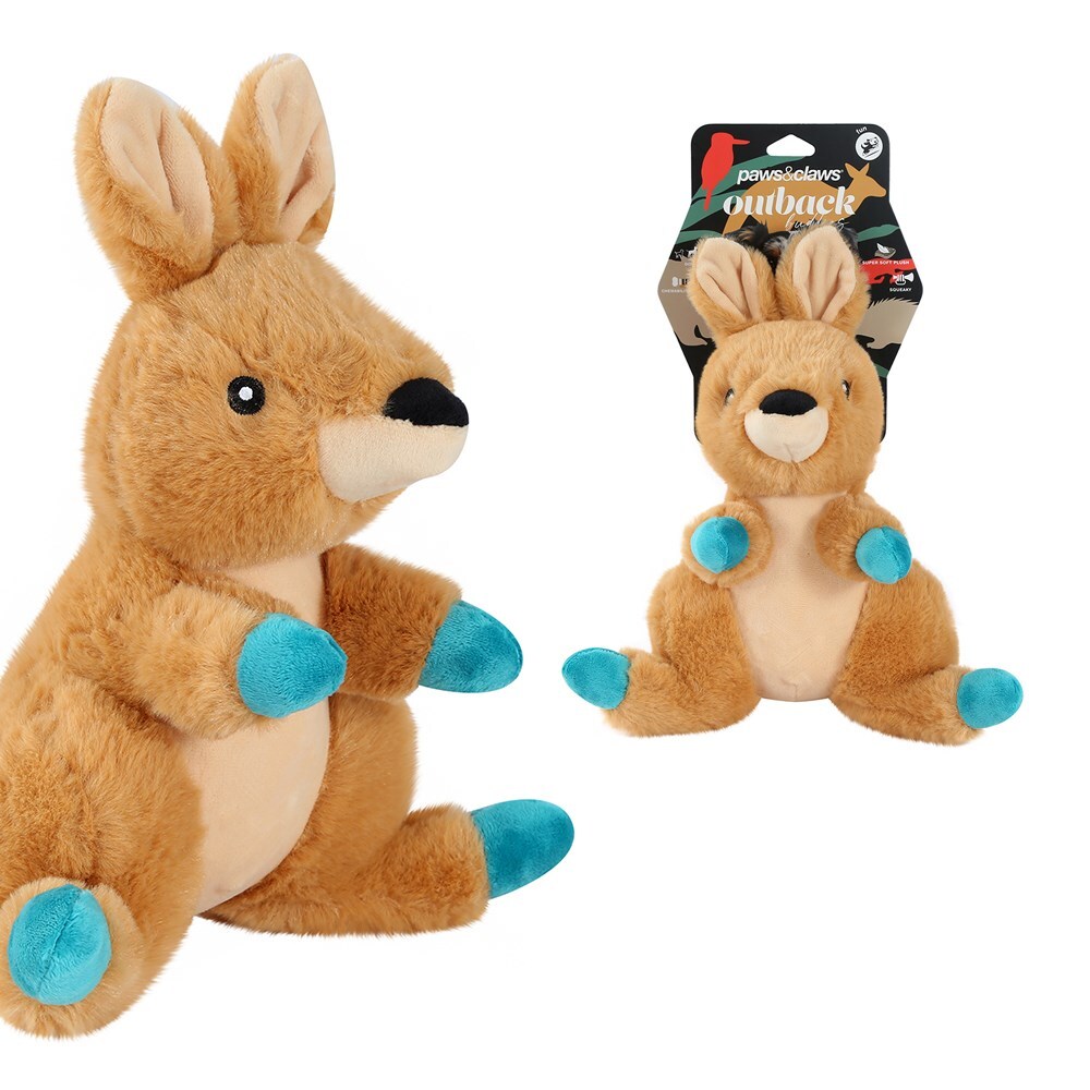 18634-paws-claws-outback-buddies-30cm-kangaroo-pet-dog-toy