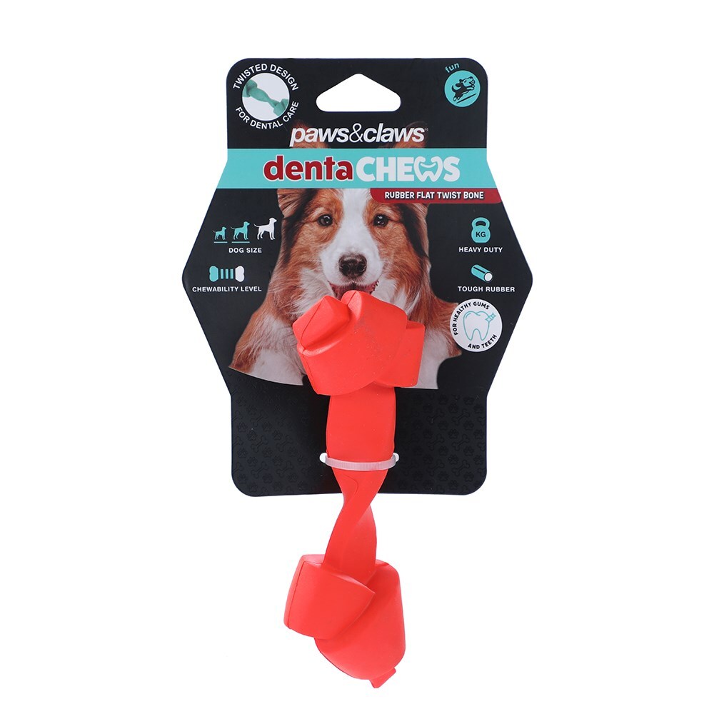 18658-paws-and-claws-13-7x4-6x3-6cm-denta-chews-flat-twist-bone-dog-pet-toy