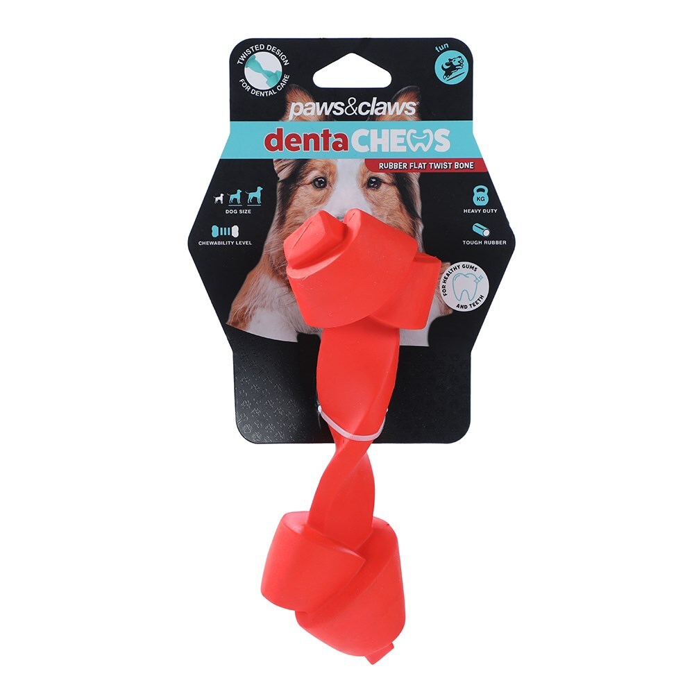 18665-paws-and-claws-22-8x7-6x5-9cm-denta-chews-flat-twist-bone-dog-pettoy-assorted