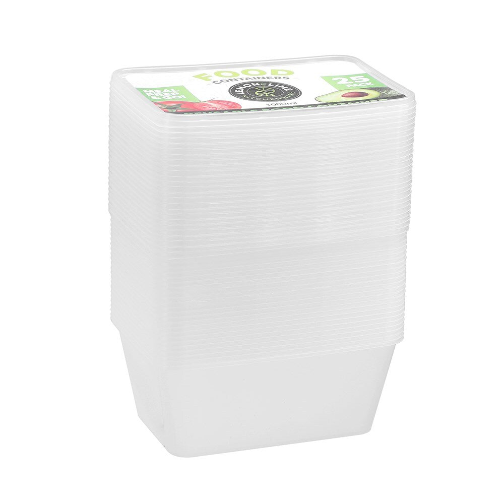 19150-25pk-lemon-lime-reusable-1l-rectangle-food-container-w-lid-clear