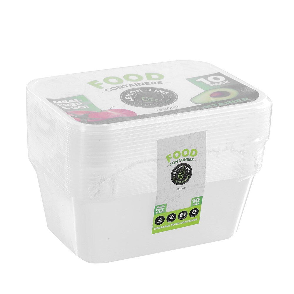 19174-10pk-lemon-lime-reusable-1-5l-rectangle-food-container-w-lid-clear
