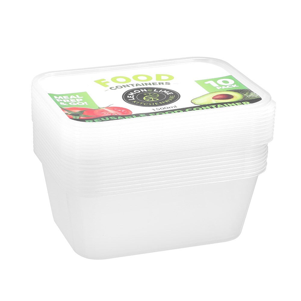 19174-10pk-lemon-lime-reusable-1-5l-rectangle-food-container-w-lid-clear
