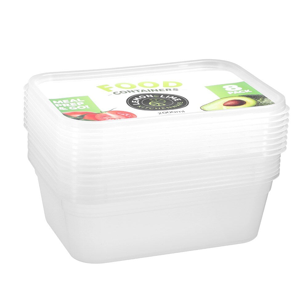19181-8pk-lemon-lime-reusable-2l-rectangle-food-container-w-lid-clear
