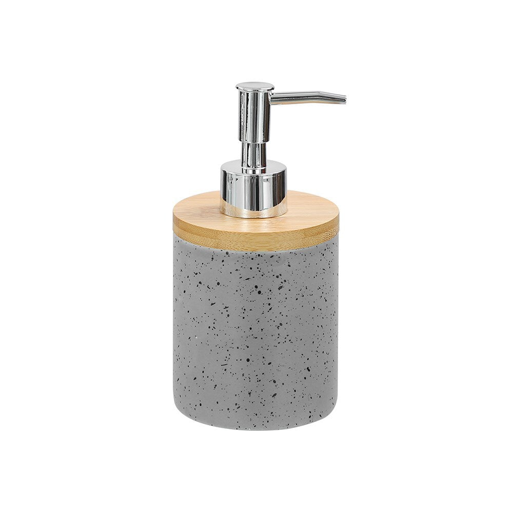 19624-boxsweden-bano-8x16cm-ceramic-soap-dispenser-w-bamboo-top-grey-speckle