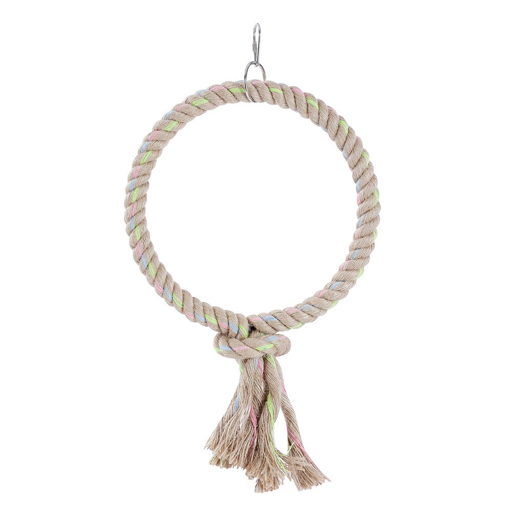 20217-paws-claws-25cm-jute-ring-parrot-pet-bird-toy-large