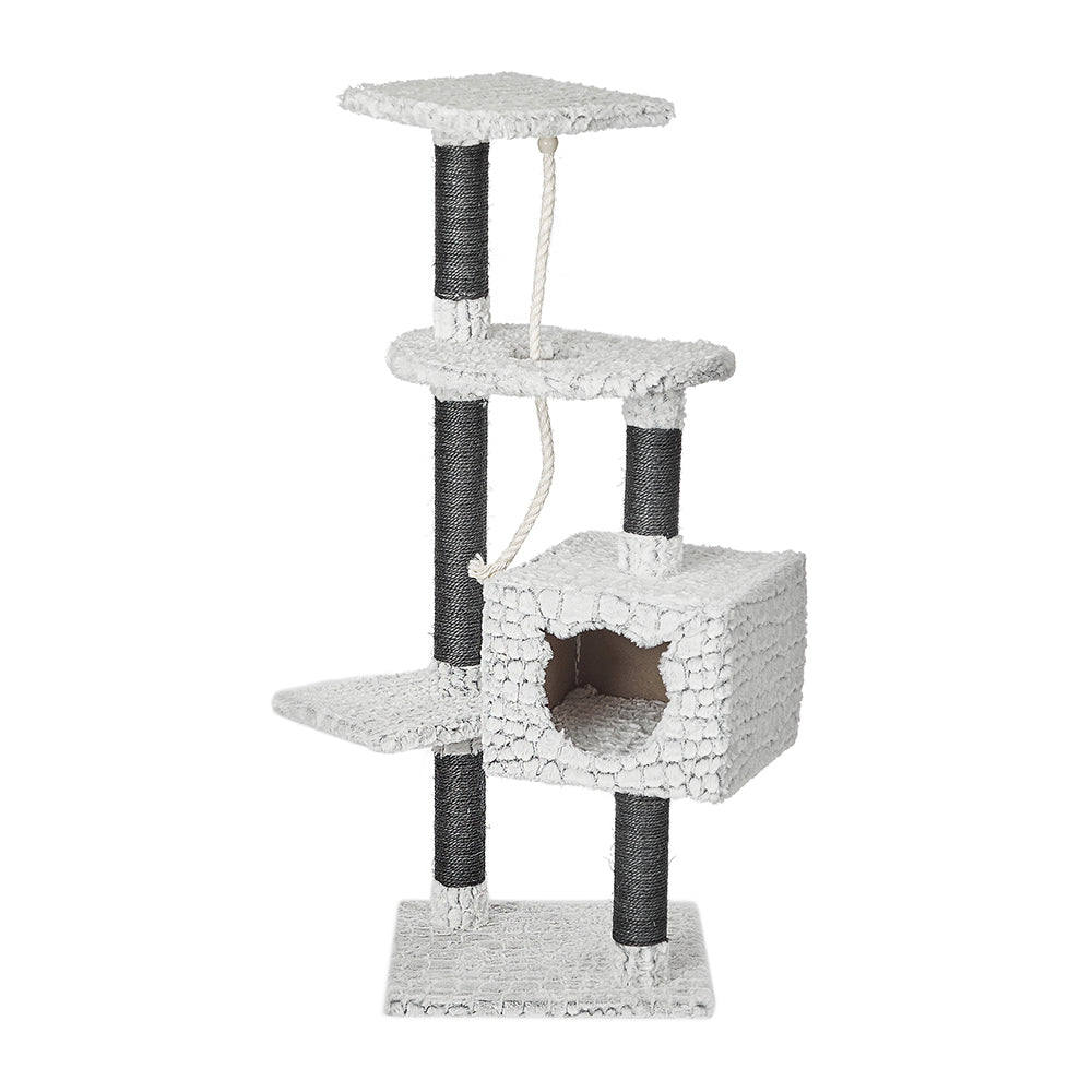 20621199-m-pets-113cm-snake-trivor-cat-tree-scratch-post-white
