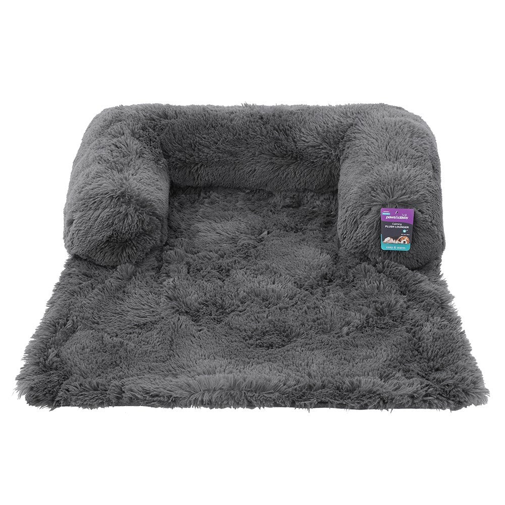 20637-paws-n-claws-pets-calming-plush-102x89cm-lounger-grey