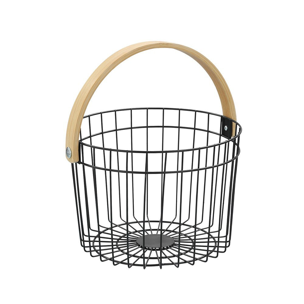 21153-boxsweden-round-wire-27x25cm-basket-w-bamboo-handle-black