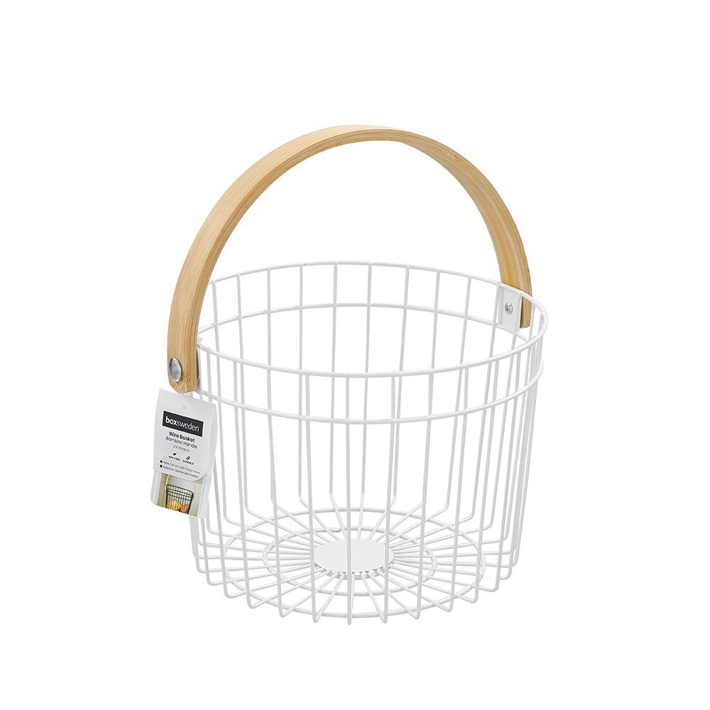 21160-boxsweden-round-wire-27x25cm-basket-w-bamboo-handle-white