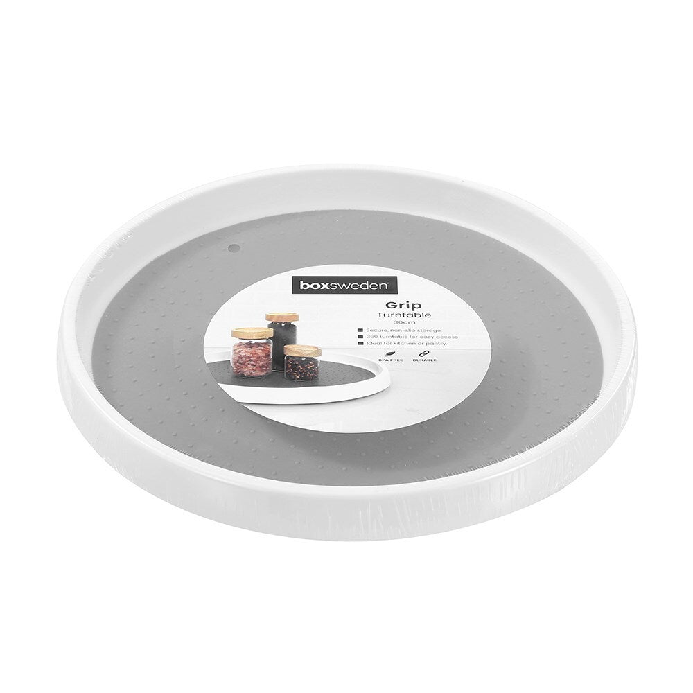 23072-boxsweden-grip-30cm-turntable-shelf-kitchen-pantry-organiser-assorted