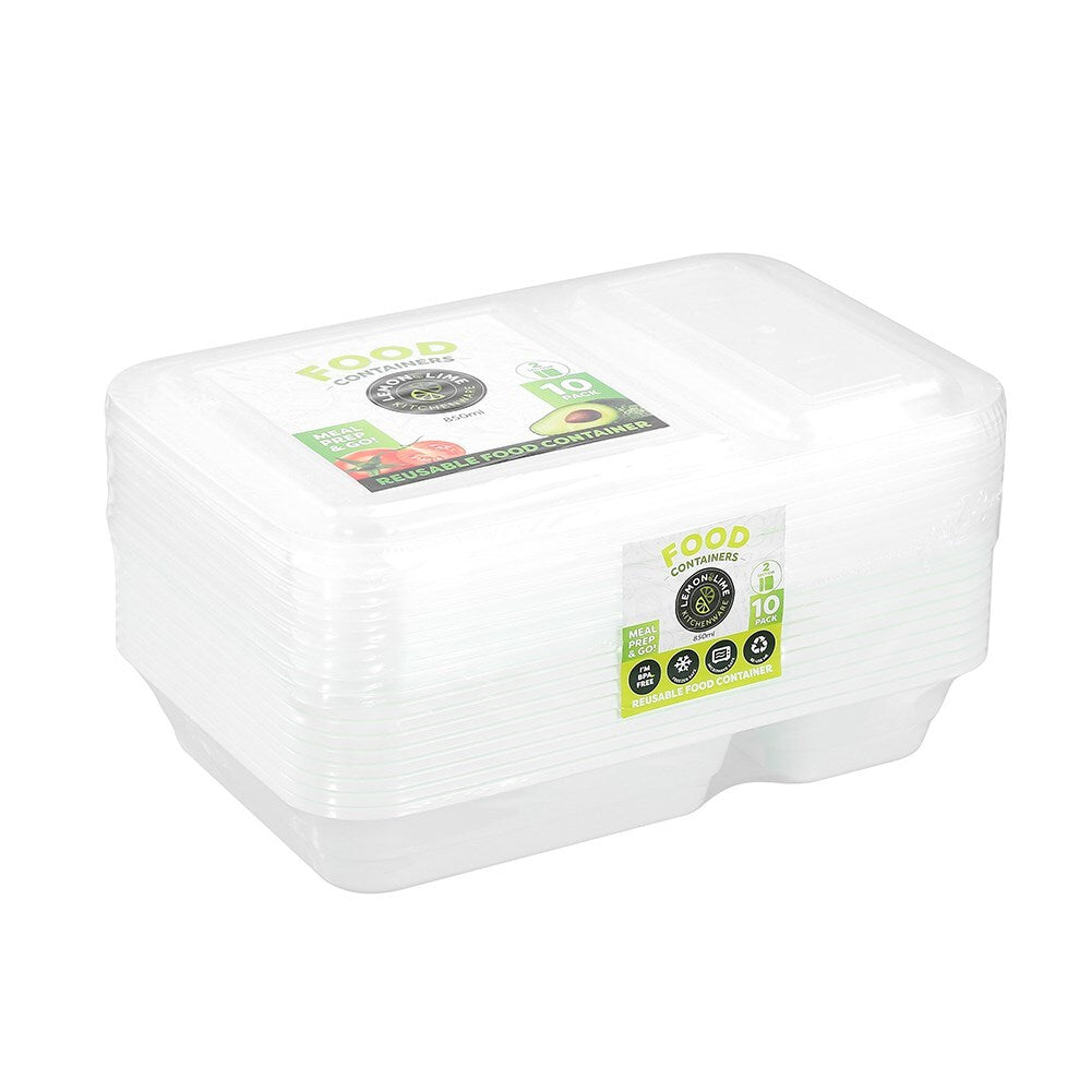 24161-10pk-lemon-lime-850ml-reusable-2-section-food-prep-container-assorted