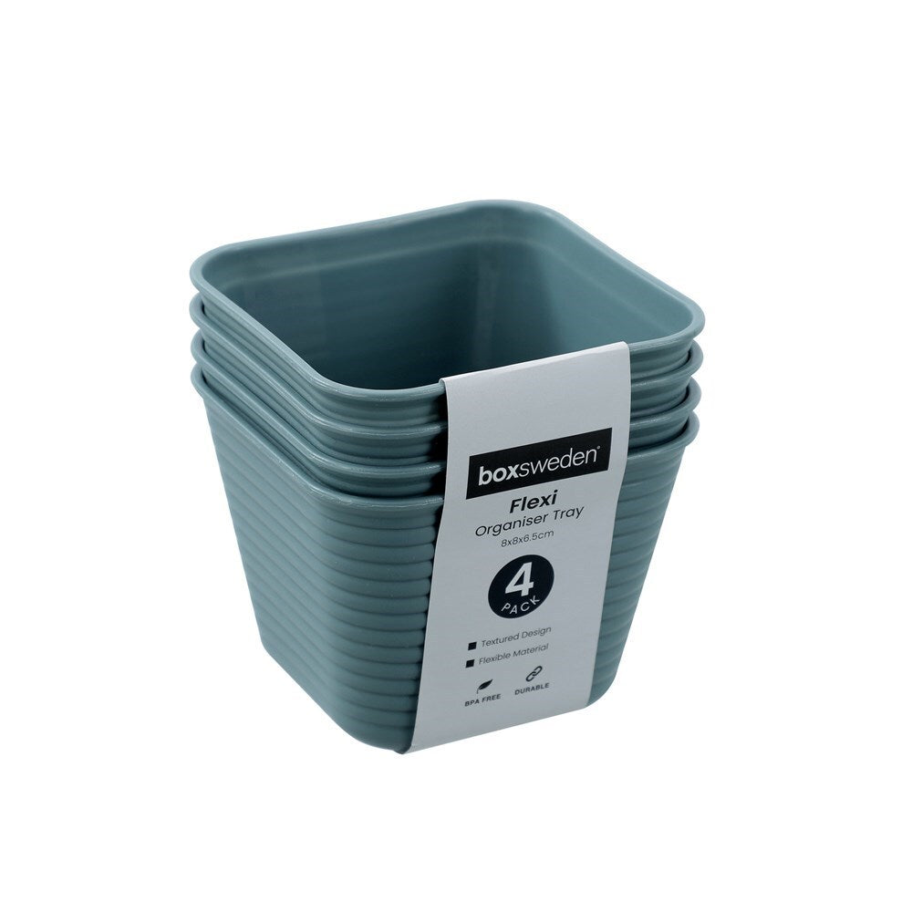 24246-4pk-boxsweden-flexible-8cm-organiser-tray-square-storage-assorted