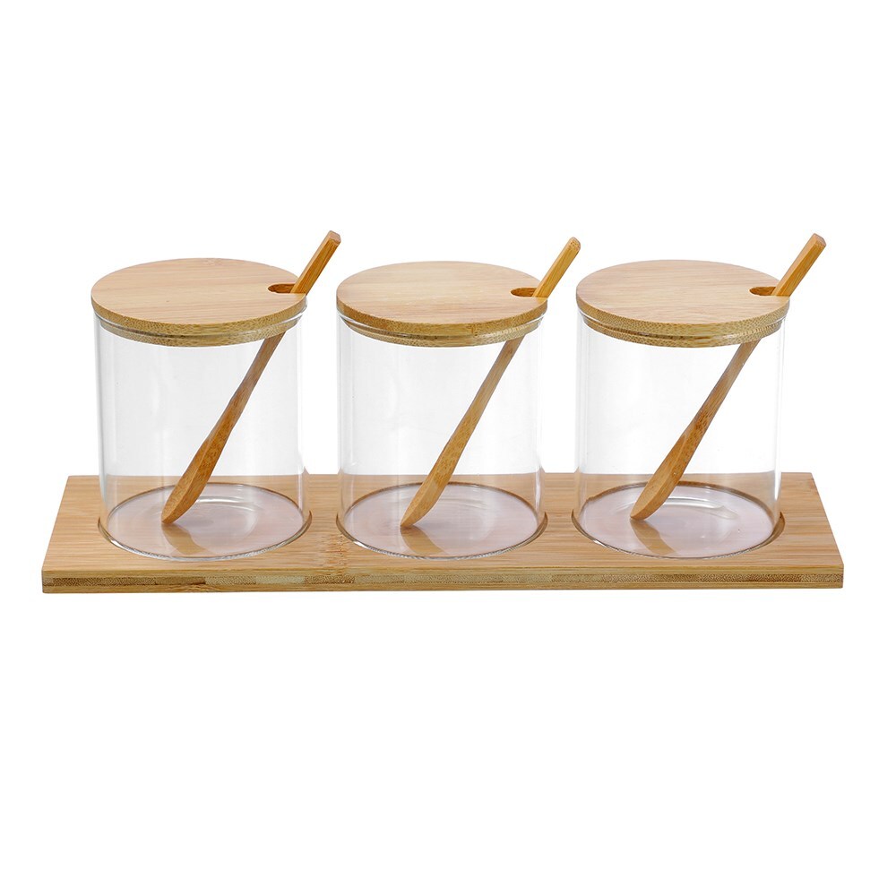 24437-3pc-boxsweden-camden-380ml-glass-spice-jar-w-bamboo-tray-spoons