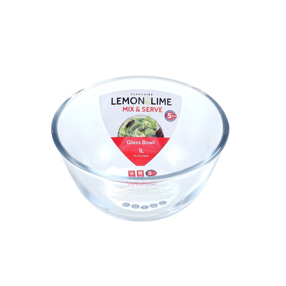 27414-lemon-lime-yorkshire-glass-1l-17cm-mixing-bowl-clear