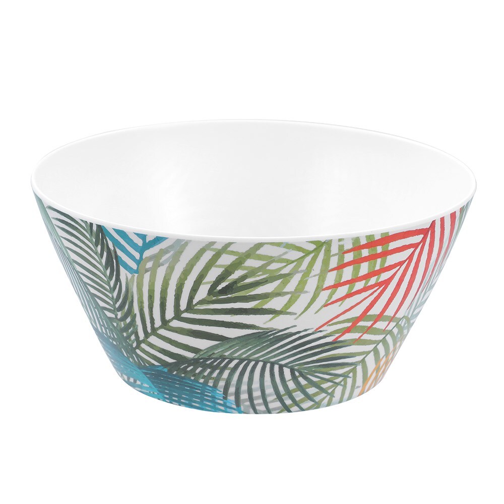 28473-lemon-lime-summer-dine-25cm-melamine-round-salad-bowl