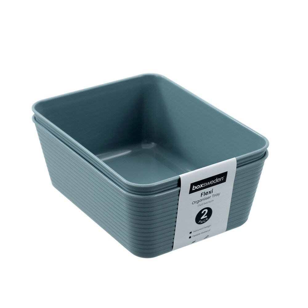 28589-2pk-boxsweden-flexible-17x12-5cm-organiser-tray-rectangle-storage-assorted