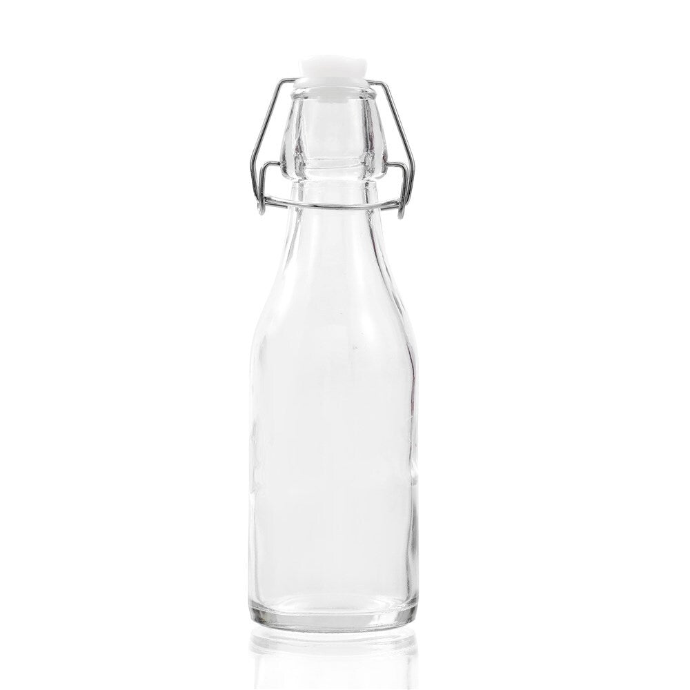 28688-lemon-lime-round-270ml-glass-bottle-w-clip-lid-clear
