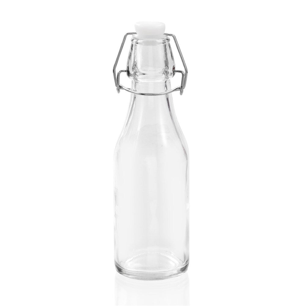 28688-lemon-lime-round-270ml-glass-bottle-w-clip-lid-clear