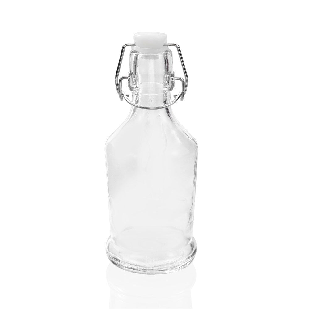 28718-lemon-lime-215ml-glass-handled-bottle-w-clip-lid-clear