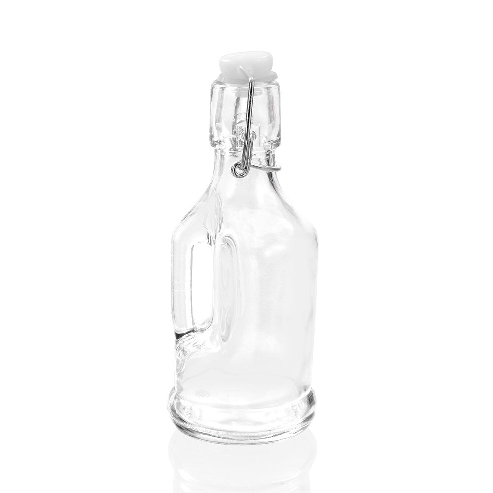 28718-lemon-lime-215ml-glass-handled-bottle-w-clip-lid-clear