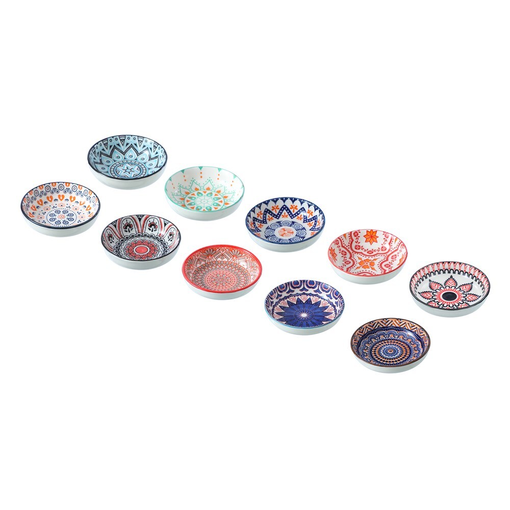 28817-lemon-lime-moroccan-deco-10x2-5cm-ceramic-pinch-bowl-assorted