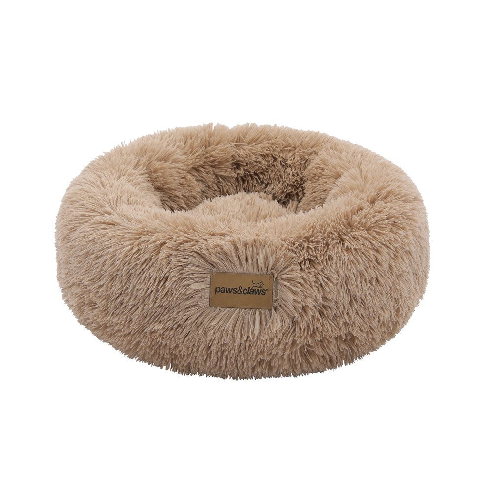 30254-paws-claws-pet-calming-50cm-plush-bed-small-camel