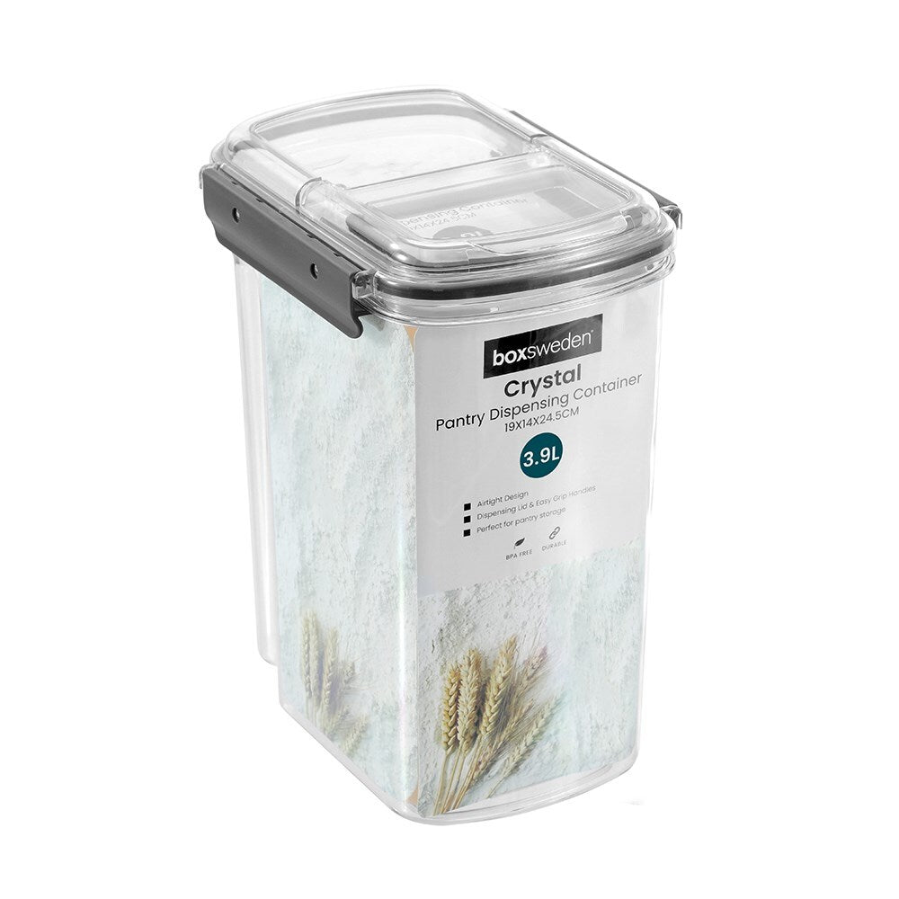 30988-boxsweden-crystal-3-9l-19cm-pantry-dispensing-container-w-lid-clear