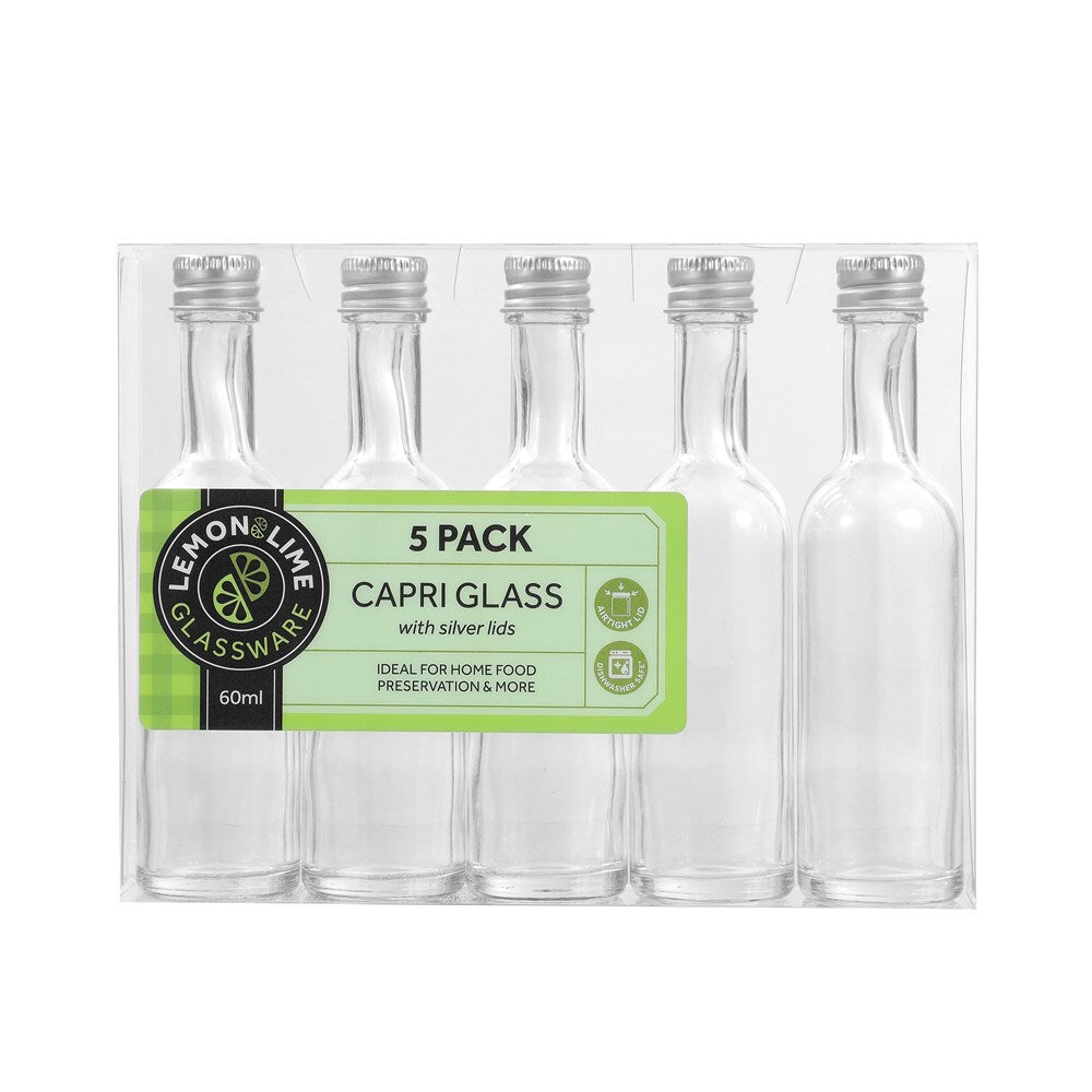 31374-5pk-lemon-lime-60ml-long-neck-mini-bottle-capri-glass-w-silver-lid