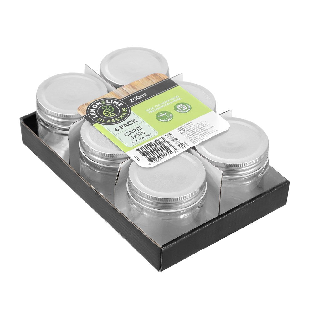 31435-6pk-lemon-lime-200ml-preserve-jar-capri-glass-w-silver-lid