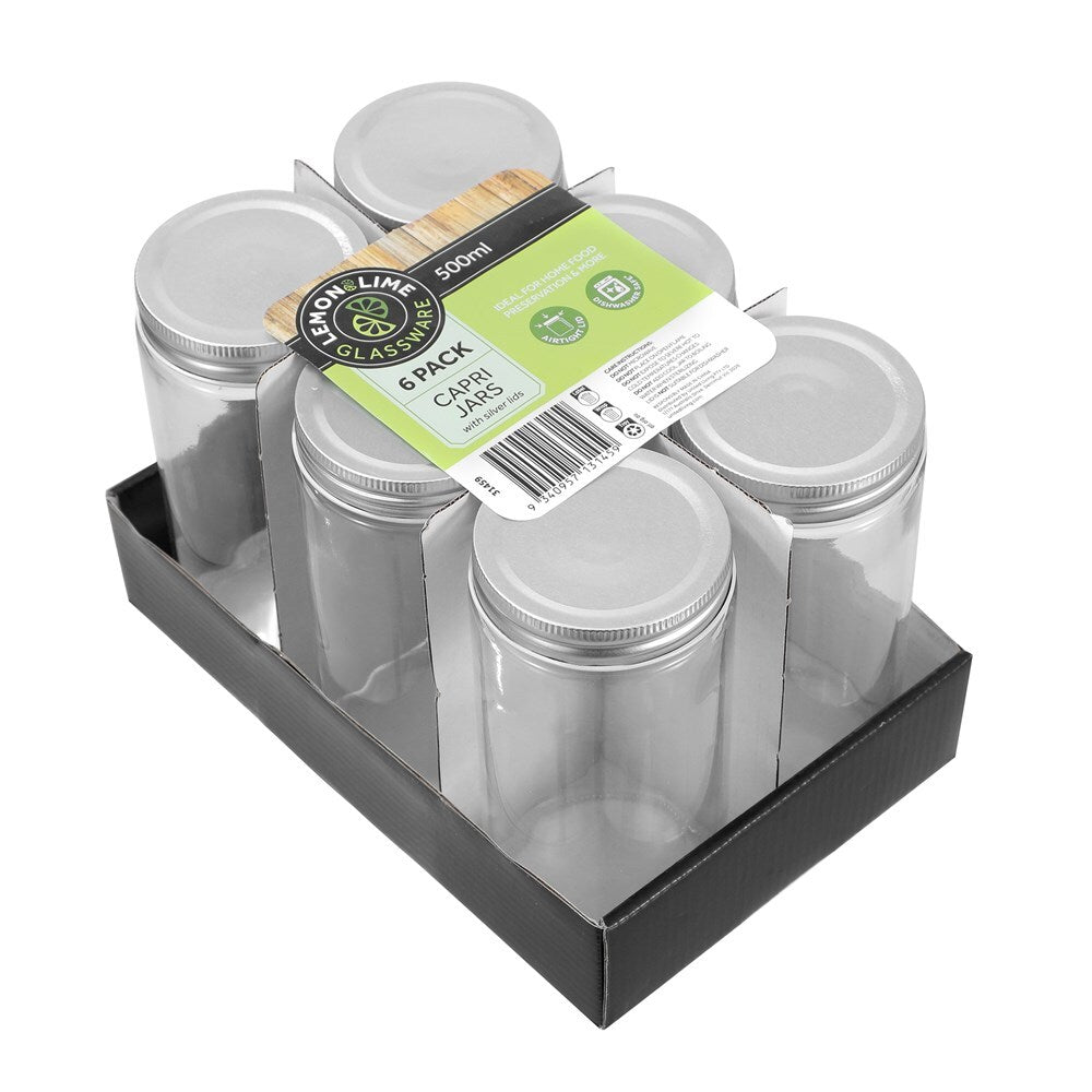 31459-6pk-lemon-lime-500ml-preserve-jar-capri-glass-w-silver-lid