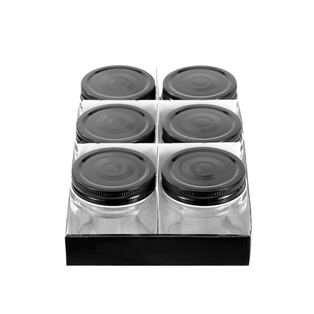 31466-6pk-lemon-lime-200ml-preserve-jar-capri-glass-w-black-lid