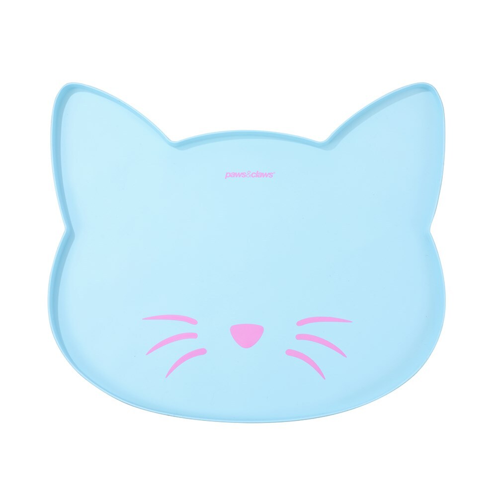 31565-2pc-paws-claws-45-5cm-silicone-cat-feeding-mat-asstd