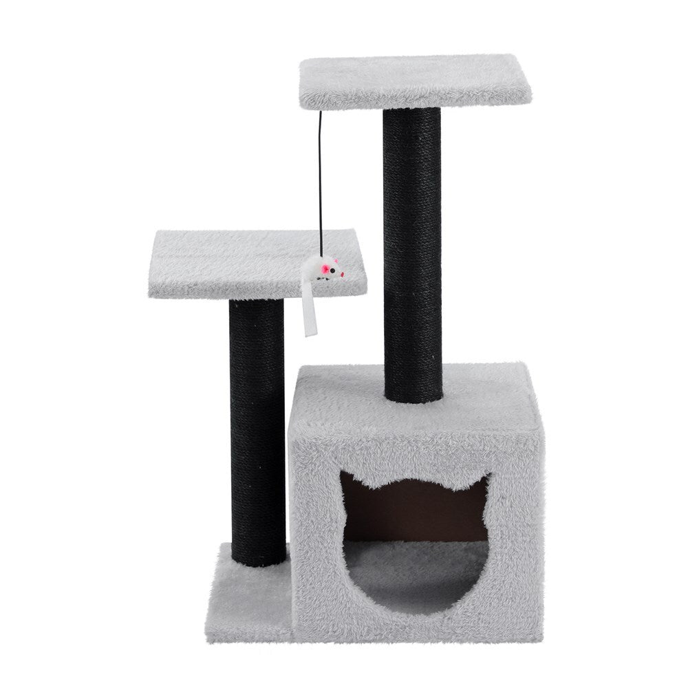 33125-paws-claws-63cm-catsby-cat-double-platform-hideaway-tower-assorted