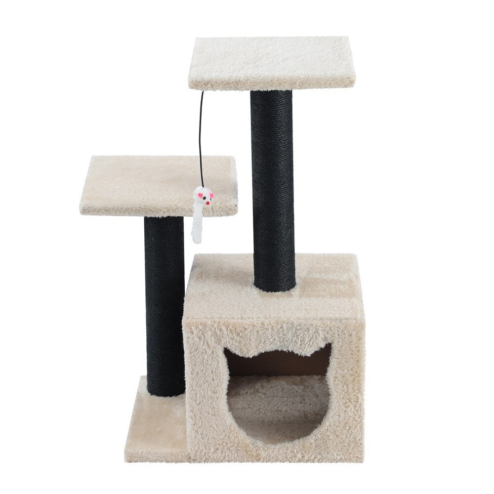 33125-paws-claws-63cm-catsby-cat-double-platform-hideaway-tower-assorted