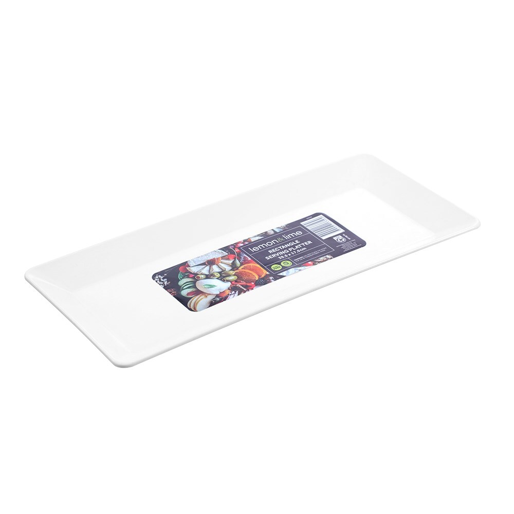 33569-lemon-lime-39-5cm-melamine-serving-platter-rectangle-white