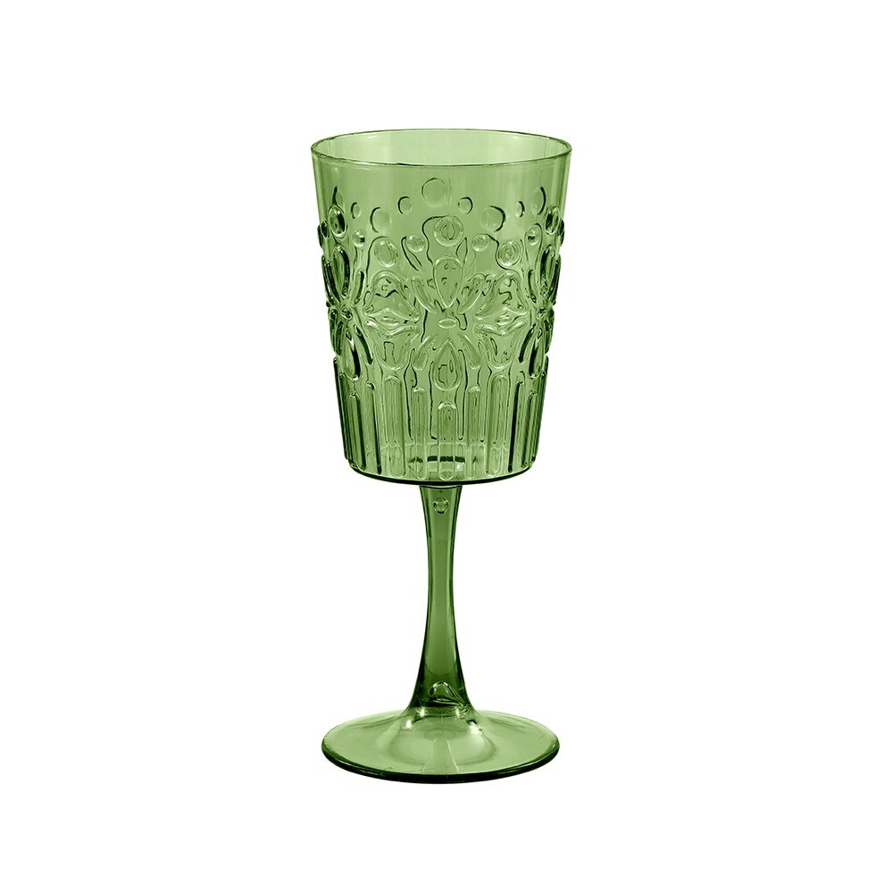 34771-lemon-lime-floral-deco-390ml-plastic-wine-goblet-assorted
