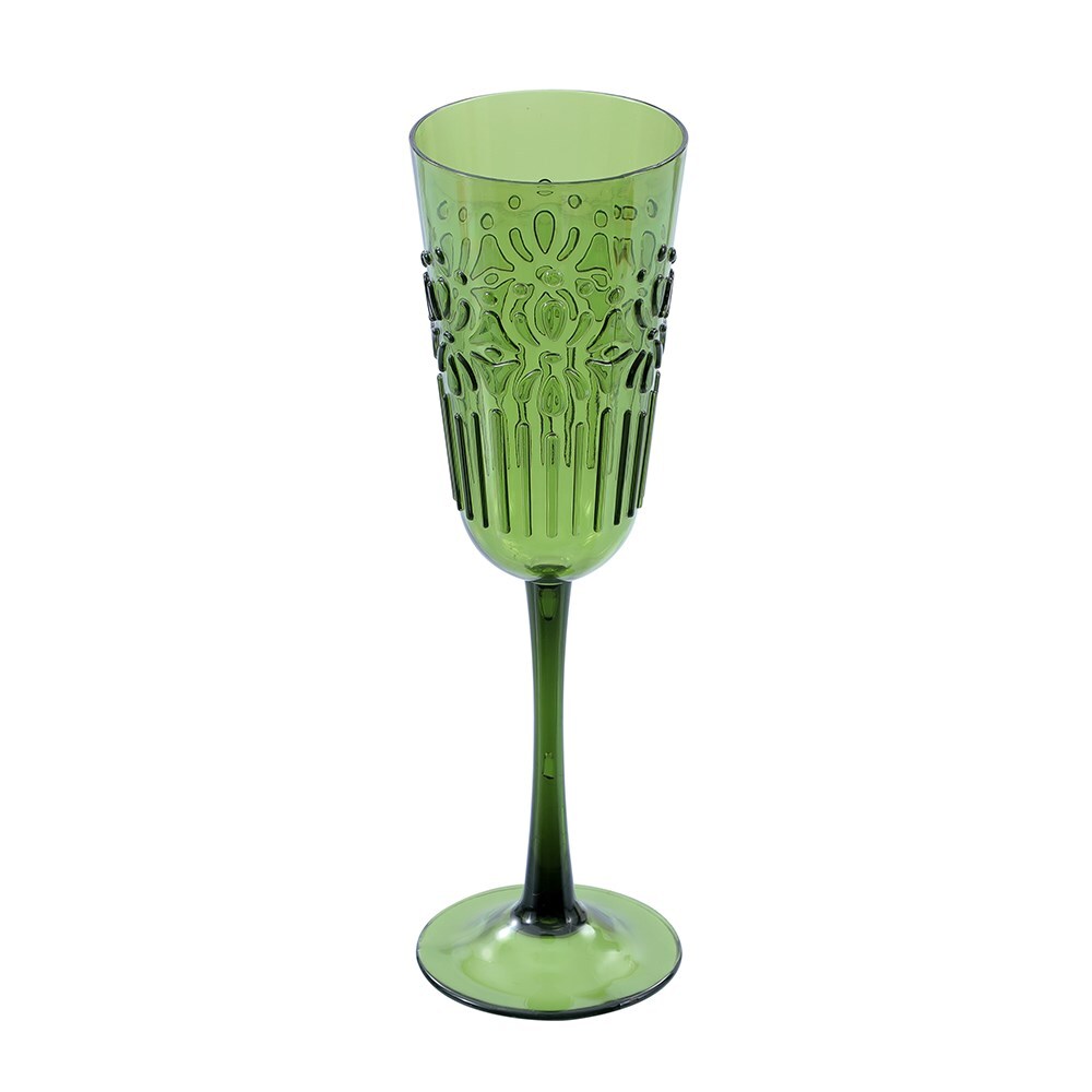 34788-lemon-lime-floral-deco-320ml-plastic-champagne-goblet-assorted